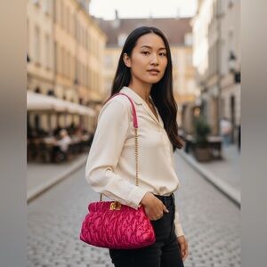 Lilly Pulitzer Velvet Quilted Purse